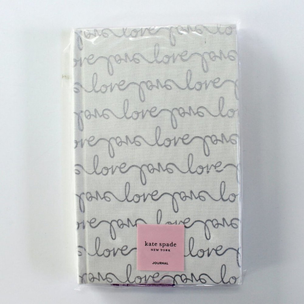 kate spade Love Scripts Bridal Journal Tassel Bookmark
